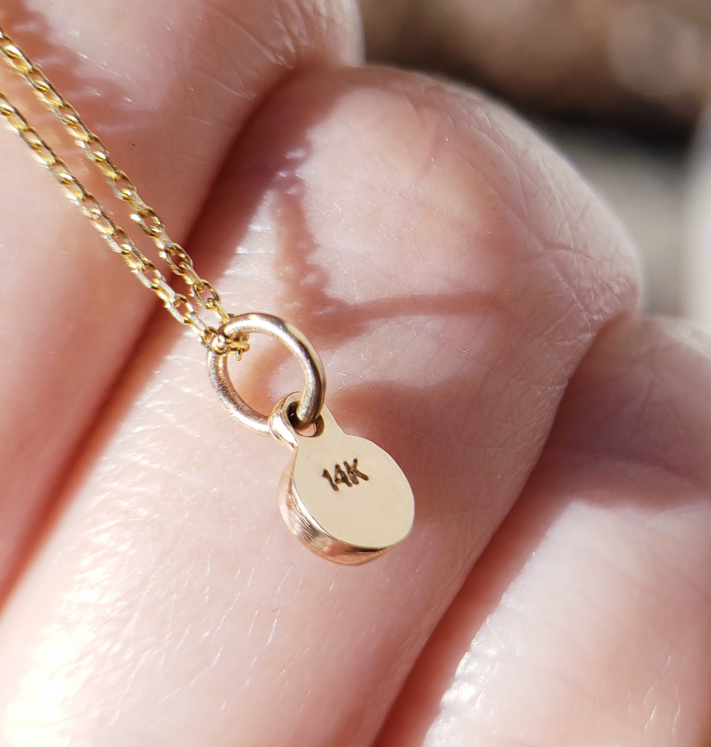 Black Diamond Pendant in 14k Gold