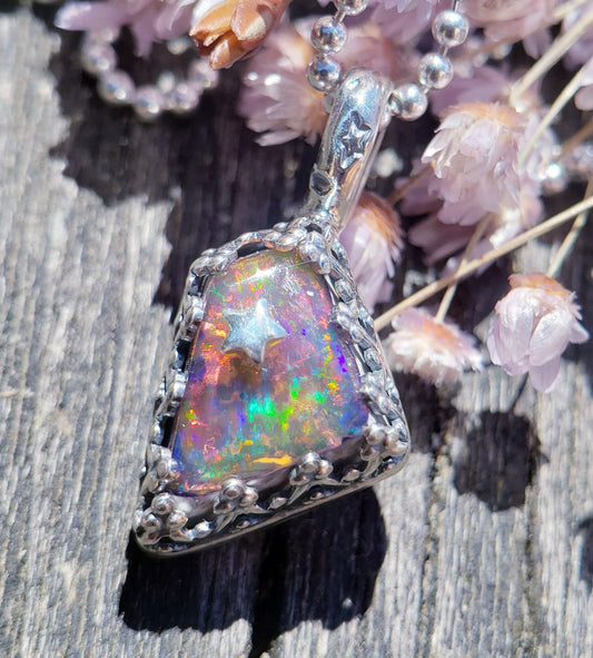 Galaxy Opal Star Necklace