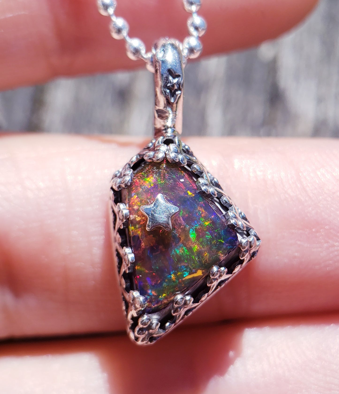 Galaxy Opal Star Necklace