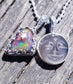 Grey Moonstone Moonface Necklace